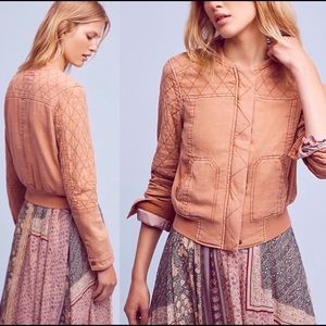 Anthropologie Hei Hei Itinerary Bomber Jacket